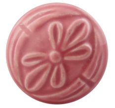 Pink Anemone Ceramic Flower Drawer Knobs